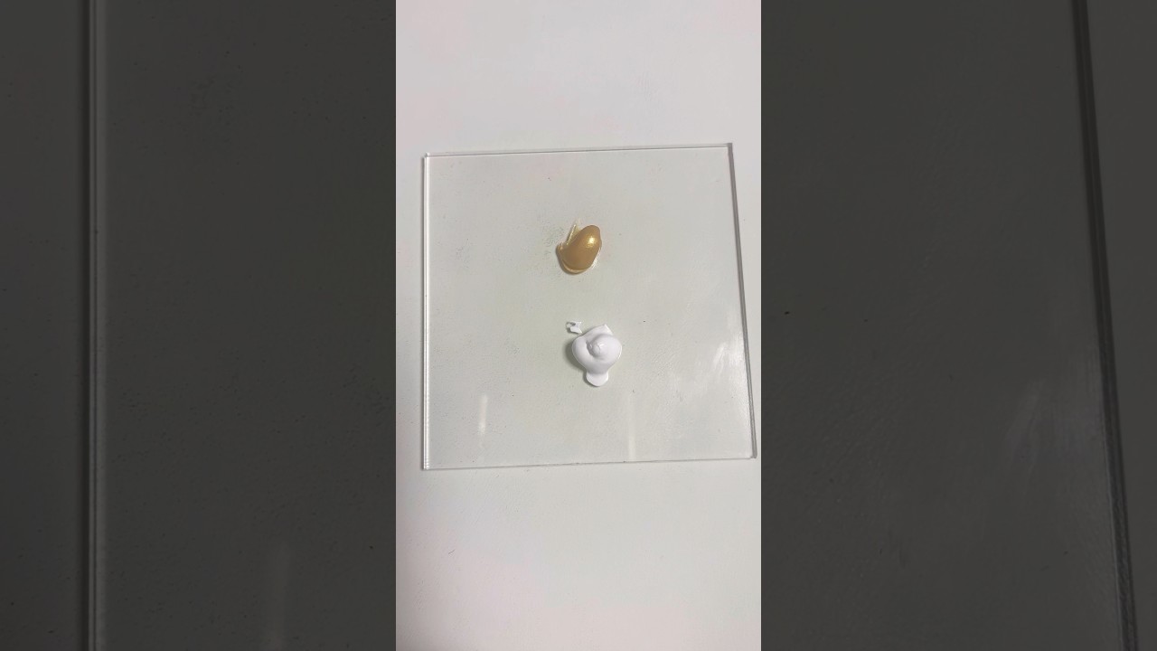 金色と白色の絵の具を混ぜてみた#paint #shorts