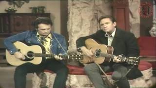 Johnny Cash And Merle Haggard - Sing Me Back Home 1969(The Johnny Cash Tv Show)