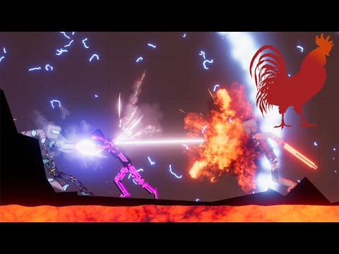 Cybernetic Factions vs Super Droids in People Playground