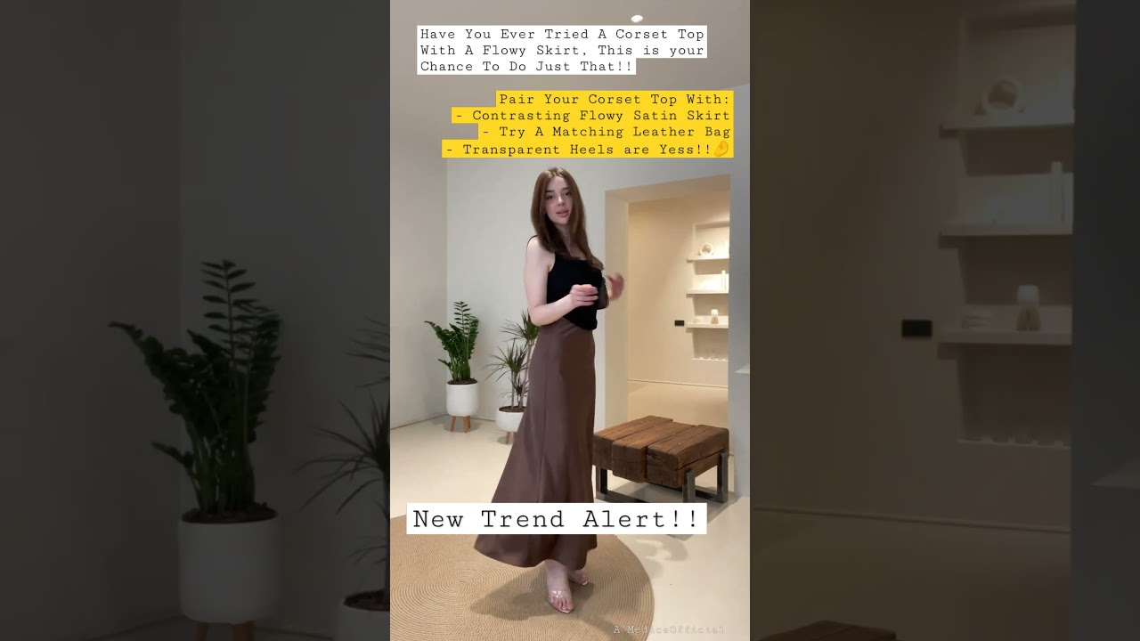 Stunning New Trend - Pair Up Your Corset Top With Flowy Skirt! Try Today ✨