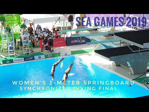 Women's 3-meter synchronized springboard diving finals - SEA Games 2019