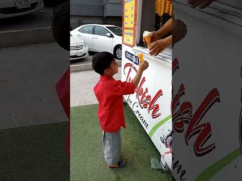 Muhammad Ashir Azeem at Turkish ICE Cream