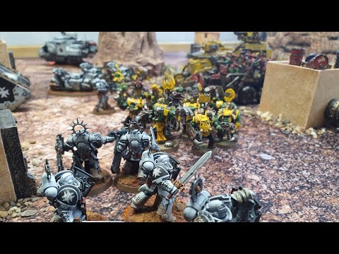 Orks Vs Black Templars - Warhammer 40k Battle Report