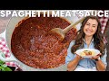 Easy Spaghetti With Meat Sauce Freezer Friendly Dinner Recipe