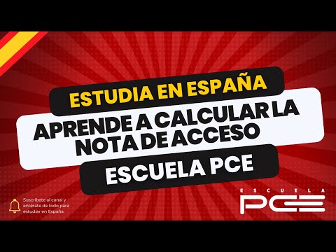 🔵 Cómo calcular la nota PCE ⭐️ Escuela PCE