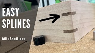 Splines Using a Biscuit Joiner  I  Bents Woodworking