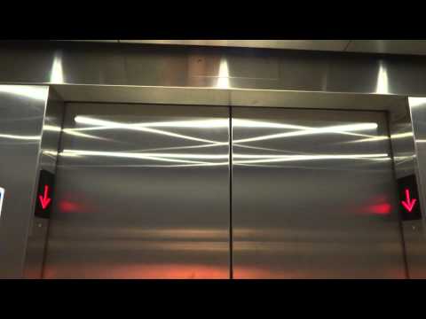 Dover? (mod. by: OTIS) Hydraulic elevator @ Parking Garage, Elizabeth Street, Toronto, ON, Canada.