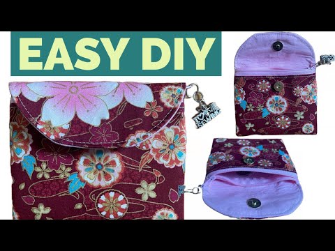 I Make This Coins Wallet 4 The Senior Center/How To Make A Cute Wallet/ Easy Wallet Sewing Tutorial