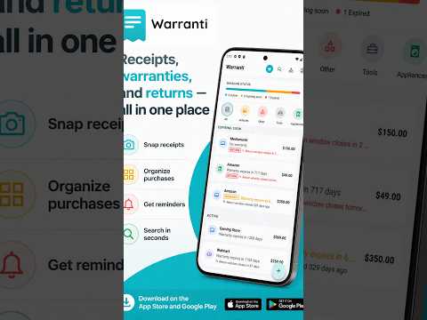 Warranti: Warranty & Receipts video thumbnail