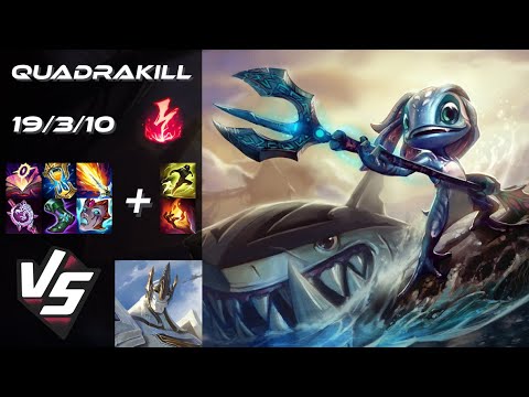 MID Fizz vs Galio [QUADRAKILL] - NA Grandmaster Patch 25.24