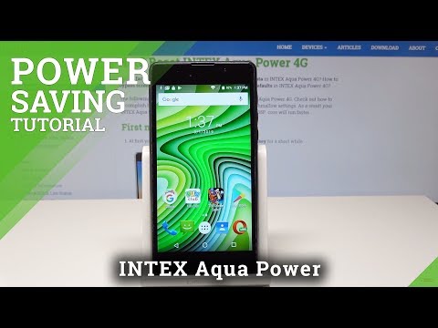 Power Saving Mode in INTEX Aqua Power 4G - Extend Battery Life
