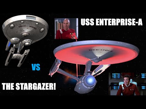 Kirk VS Picard? A No WIN Scenario? - USS Enterprise A VS USS Stargazer - Star Trek Ship Battles