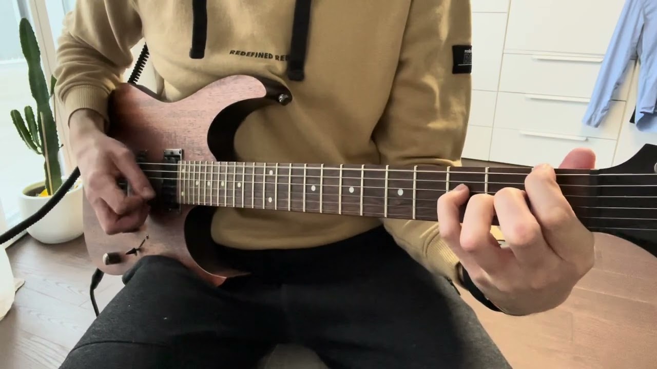 Roberto Barlocci playing the Lonely Day main riff by System of a Down on electric guitar