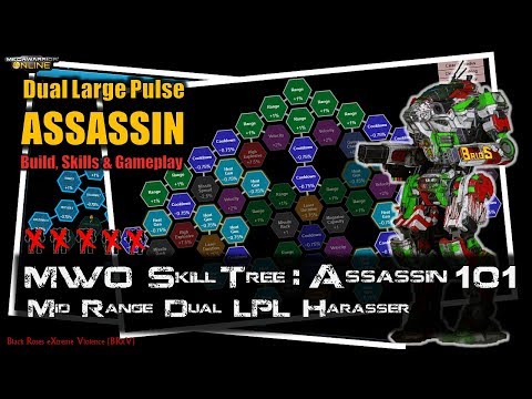 [BRxV] MWO Skills & Build : Dual LPL Assassin ASN-101