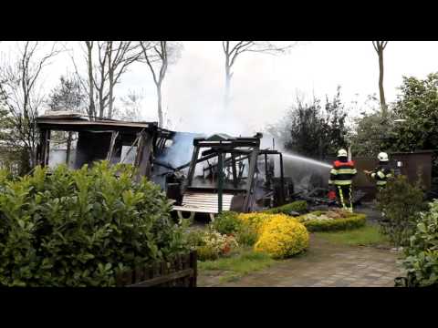 Chalet uitgebrand in Cromvoirt