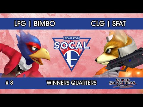 Fight For SoCal 8 - LFG | Bimbo (Falco) VS CLG | SFAT (Fox) - SSBM - Winners Quarters