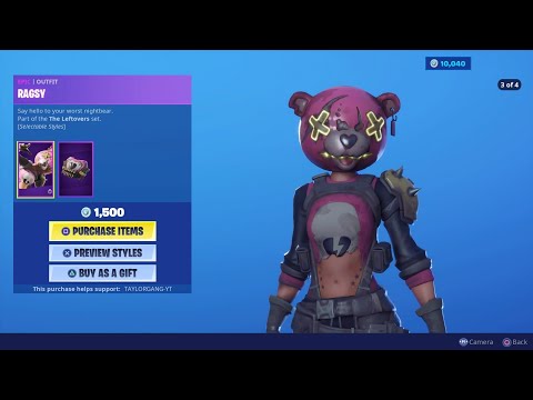 Fortnite Item Shop *New* RAGSY Skin! SNACK ATTACKERS! (September 27, 2019)