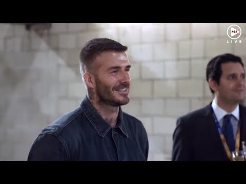 David Beckham becomes the victim of Corden's statue prank