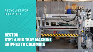BTF1-4 Egg Tray Making Machine in Colombia
