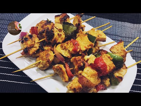Chicken Tikka Skewers by Cook with Ajwa