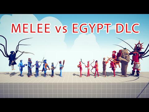 MELEE Team vs EGYPT DLC Team - Totally Accurate Battle Simulator TABS