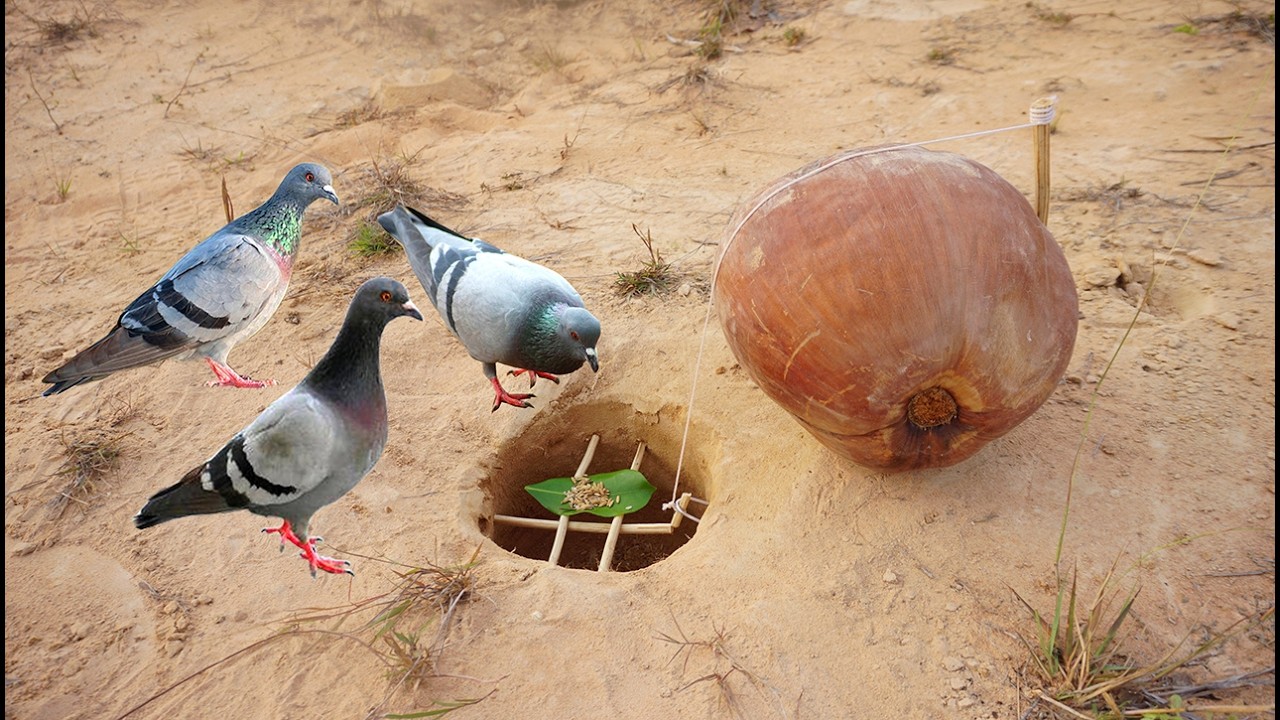 #Best Bird Trapping Using Coconut & Hole- #camping - #survival - #diy - #reels - #outdoors