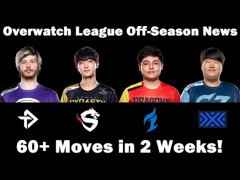 Overwatch League Off-Season News: 60+ Moves in 2 Weeks!