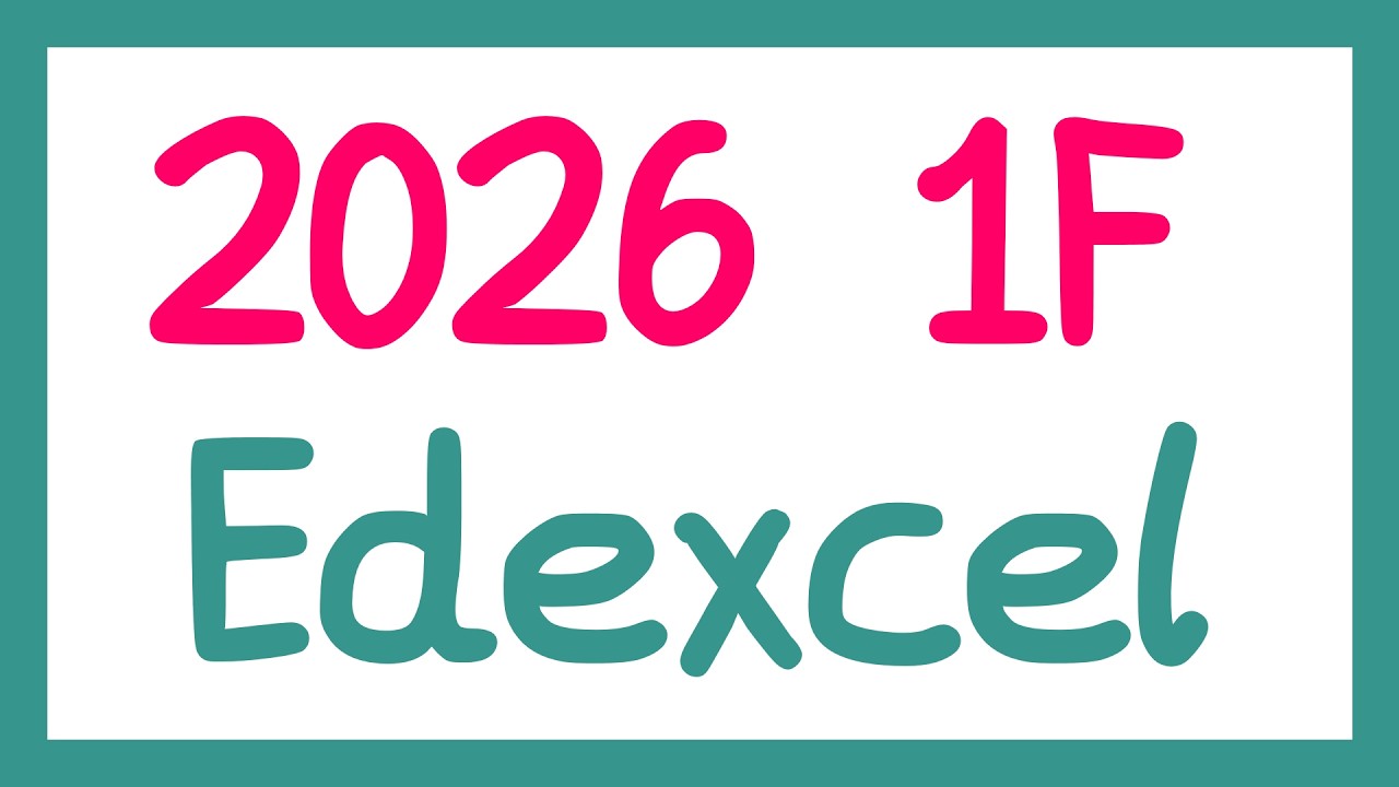 GCSE MATHS 2026 EDEXCEL 1F PRACTICE PAPER