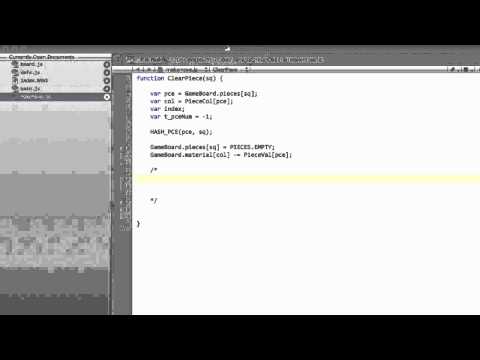 Programming A Chess Engine In Pure Javascript Part 32 - Make Move #2 - Clear Piece