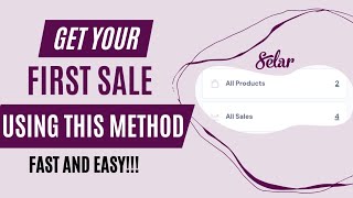 How to Make Your First Sale Using Selar.co