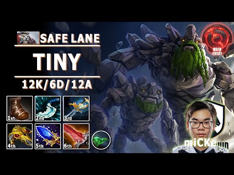 Tiny Safe Lane Carry | miCKe Pos 1 Tiny | 7.32c | Liquid vs Secret | TI 2022 Lower Bracket Final