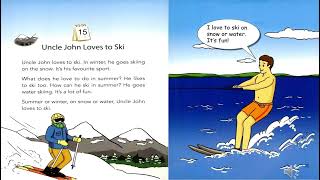 For beginners| one story a day| book 1 - Uncle John Loves to Ski