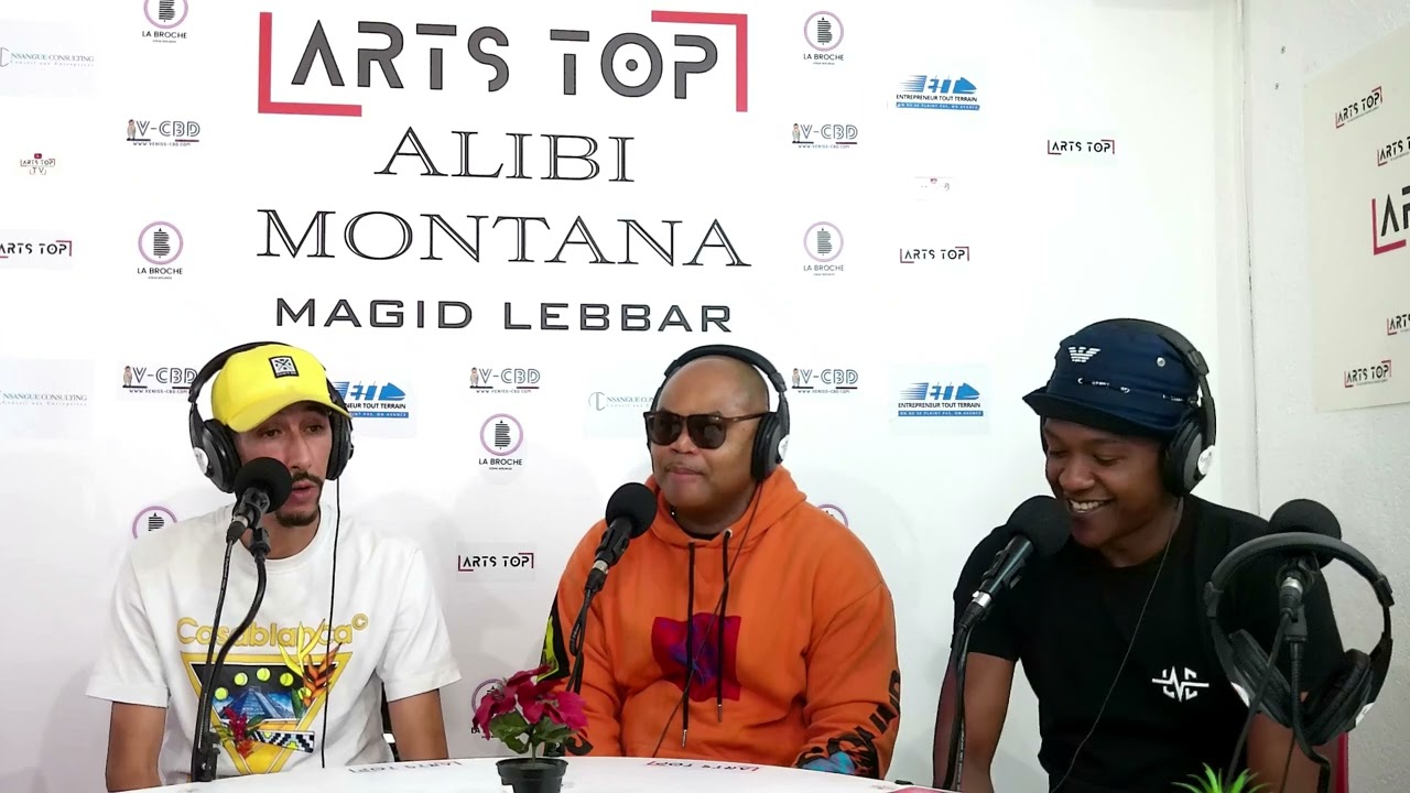 Alibi Montana reçoit Achraf de Canal Pourss et Kolo la R dans "Là où ça se passe" sur ARTS TOP TV