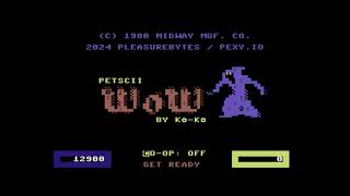COMMODORE 64 += PETSCII WIZARD OF WOR += NEW VERSION 2024