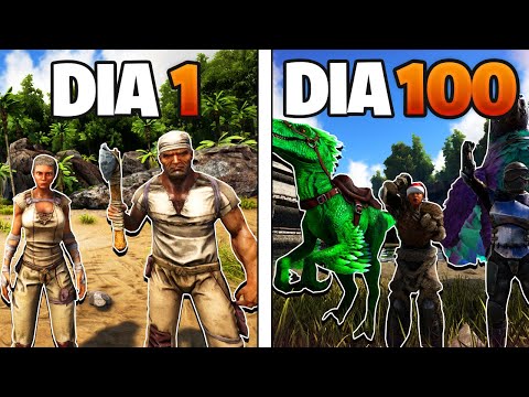 SOBREVIVI 100 DIAS NO ARK SURVIVAL EVOLVED em DUO! @ExploradorPreguicoso