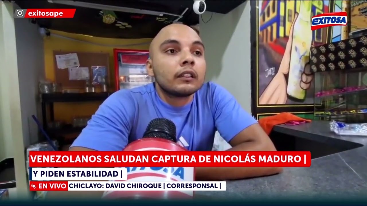 🔴🔵 Venezolanos saludan captura de Nicolás Maduro y piden estabilidad