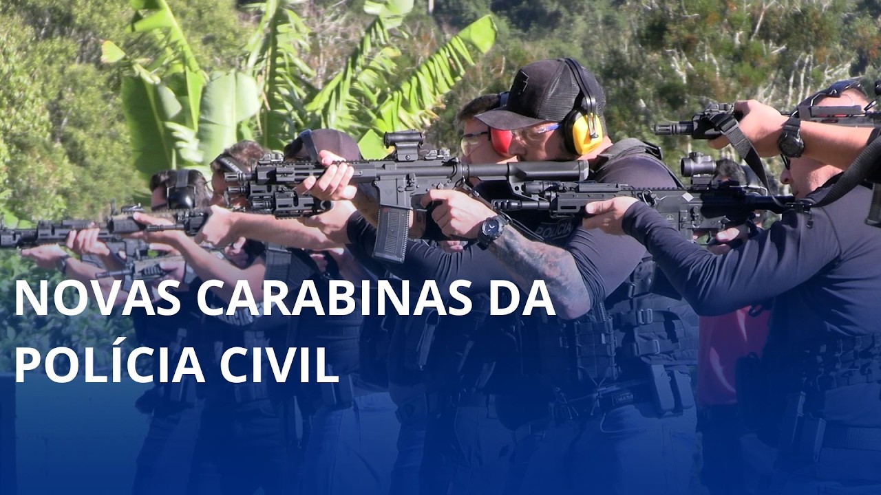 Novas carabinas da Polícia Civil