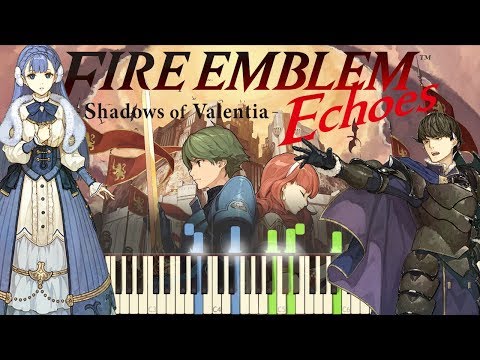 Fire Emblem Echoes: Shadows of Valentia - In a Silver Garden with You - Piano (Synthesia)
