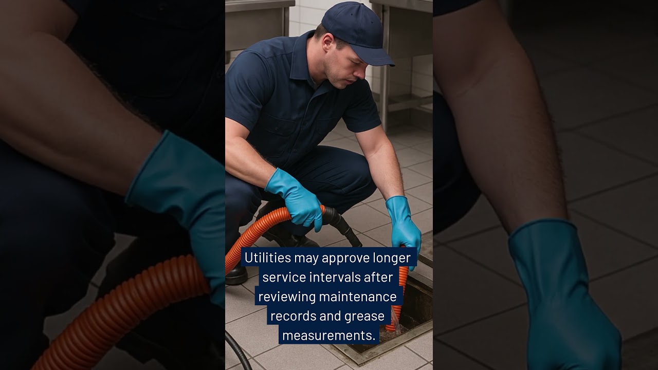 What is a grease trap cleaning variance?
