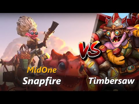 MidOne mid Snapfire vs Timbersaw | First 10 minutes