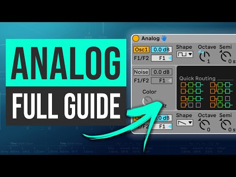 Ableton Analog Synth - Full Guide for Beginners | Ableton Tutorial
