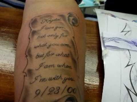 New Scroll Tattoo