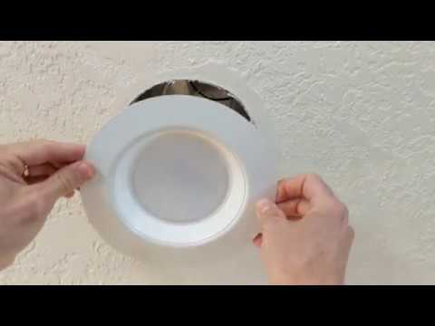 HOW TO REMOVE AND REPLACE A RECESSED LED CEILING LIGHT