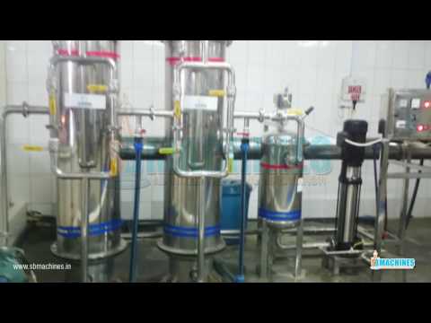 Demonstration of mineral water plant