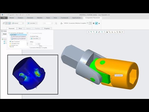 PTC Creo 4.0 tutorial: General connection