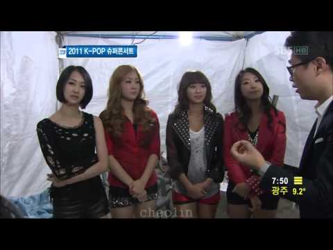 씨스타 - K-POP 슈퍼콘서트 대기실 인터뷰 (111031)