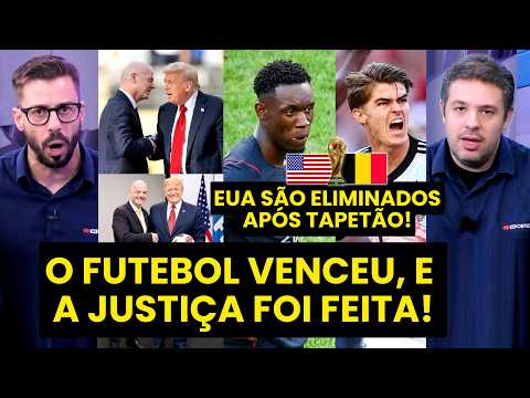 “HOJE O FUTEBOL GANHOU! TENTARAM MANCHAR a COPA, mas…” ESTADOS UNIDOS ELIMINADOS pela BÉLGICA!