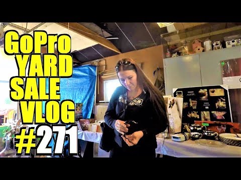 Ep271: COME THRIFT FOR YARD SALE TREASURES WITH US! - The GoPro Yard Sale Vlog!