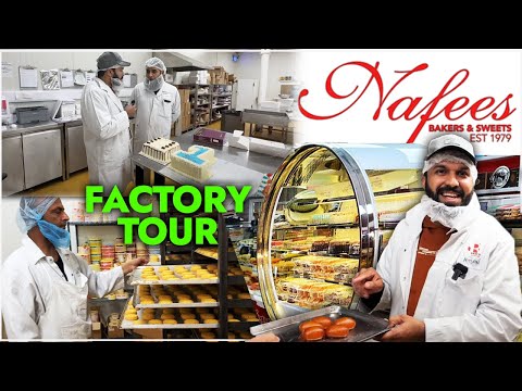 🇬🇧 Famous Desi Sweets Nafees Factory Tour | Birthday Cake In Advance 😋