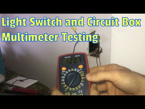 Light Switch and Circuit Box Multimeter Testing